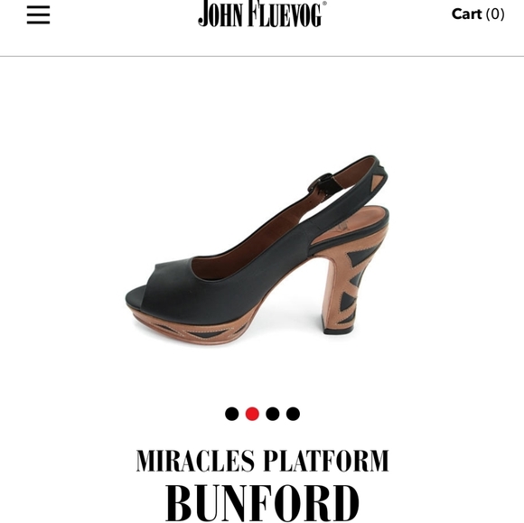 John Fluevog Miracles Platform Bunford Open Toe 7 - Picture 2 of 8
